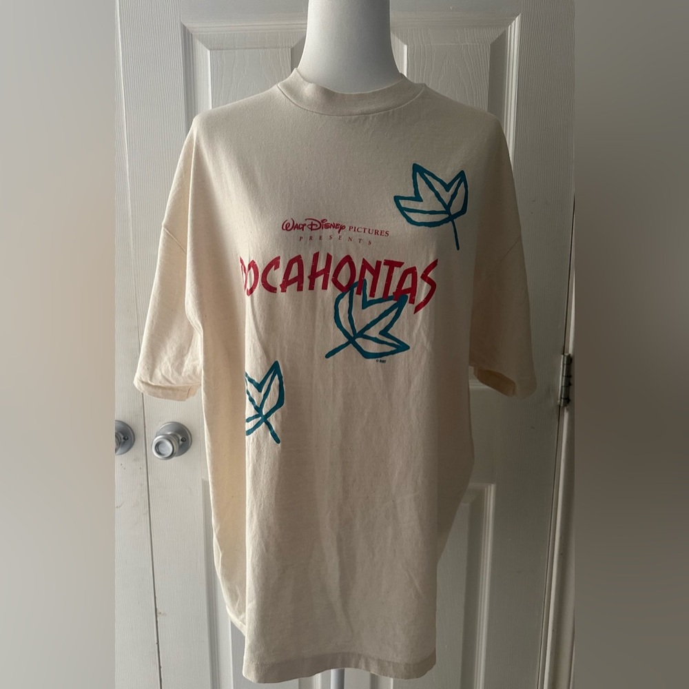 Vintage Pocahontas Movie Promo T Shirt XL 1990s Walt Disney Pictures